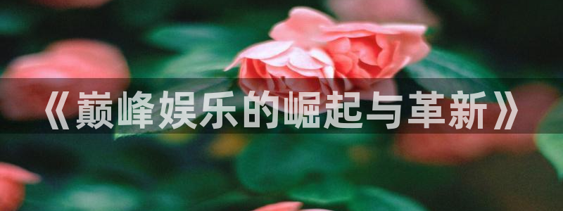 天富平台电子娱乐官网下载：《巅峰娱乐的崛起与革新》